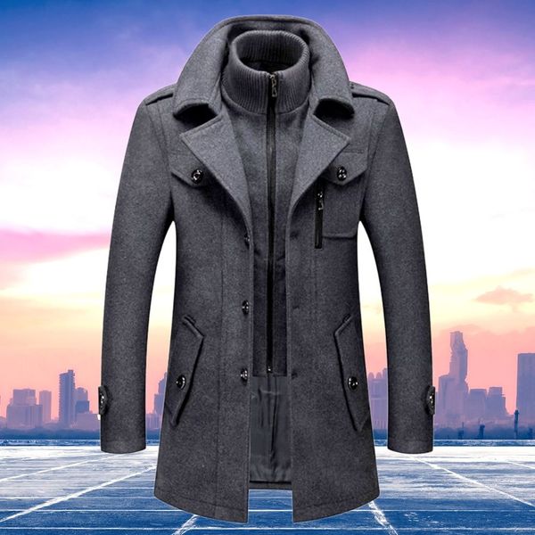 Manteau d'Hiver Élégant pour Hommes Style Business et Quotidien