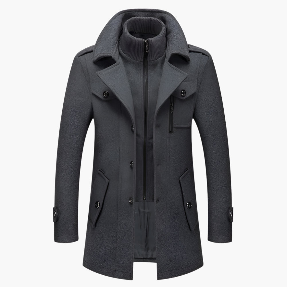 Manteau d'Hiver Élégant pour Hommes Style Business et Quotidien