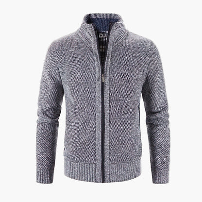 Gilet zippé style urbain pour homme – Cardigan chaud et élégant, idéal ville et bureau