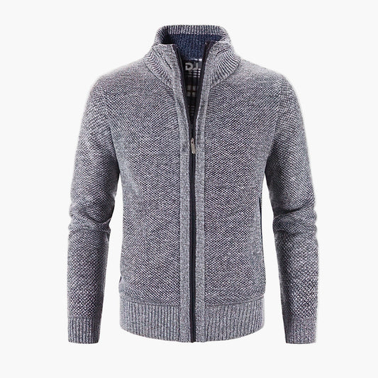 Gilet zippé style urbain pour homme – Cardigan chaud et élégant, idéal ville et bureau