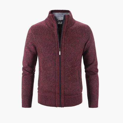 Gilet zippé style urbain pour homme – Cardigan chaud et élégant, idéal ville et bureau