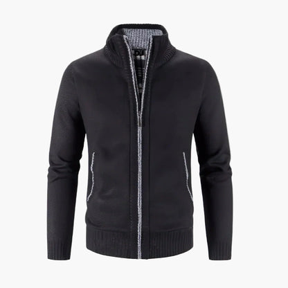 Gilet zippé style urbain pour homme – Cardigan chaud et élégant, idéal ville et bureau