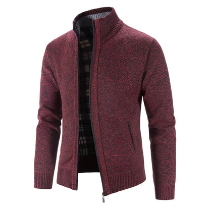 Gilet zippé style urbain pour homme – Cardigan chaud et élégant, idéal ville et bureau