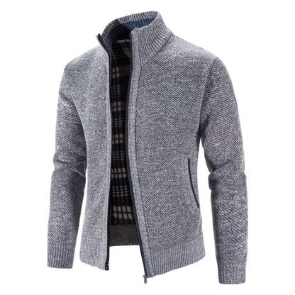 Gilet zippé style urbain pour homme – Cardigan chaud et élégant, idéal ville et bureau