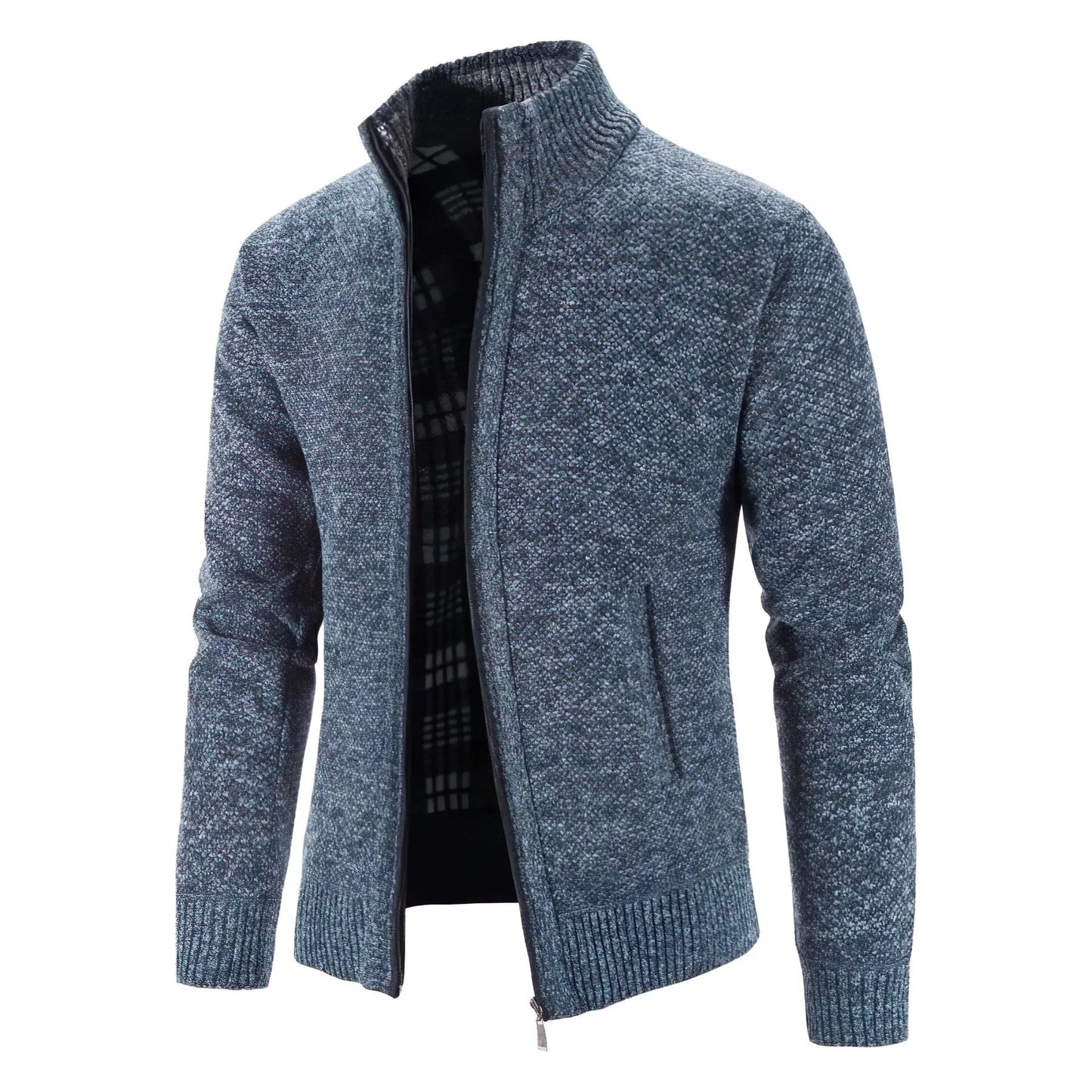 Gilet zippé style urbain pour homme – Cardigan chaud et élégant, idéal ville et bureau