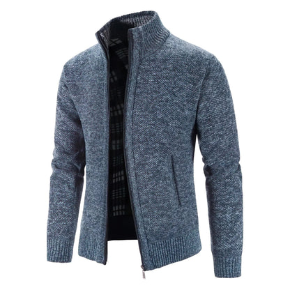 Gilet zippé style urbain pour homme – Cardigan chaud et élégant, idéal ville et bureau