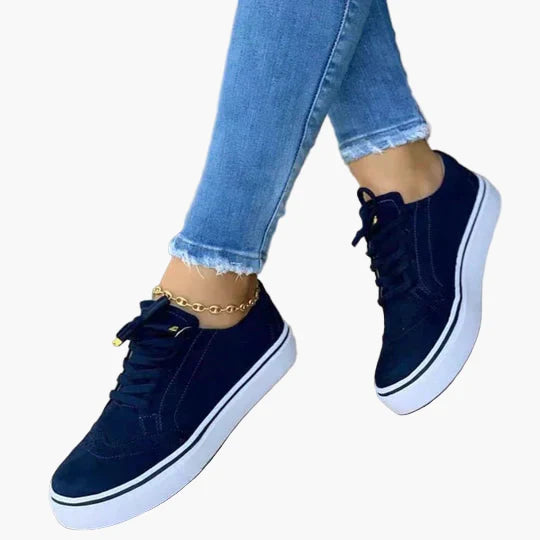 Baskets Femme Orthopédiques à Lacets Style Décontracté Confort Quotidien