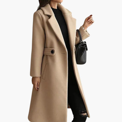 Manteau d'Hiver Femme Élégant Ceinturé Style Classique pour Tenue Urbaine et Chic