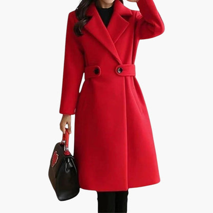 Manteau d'Hiver Femme Élégant Ceinturé Style Classique pour Tenue Urbaine et Chic