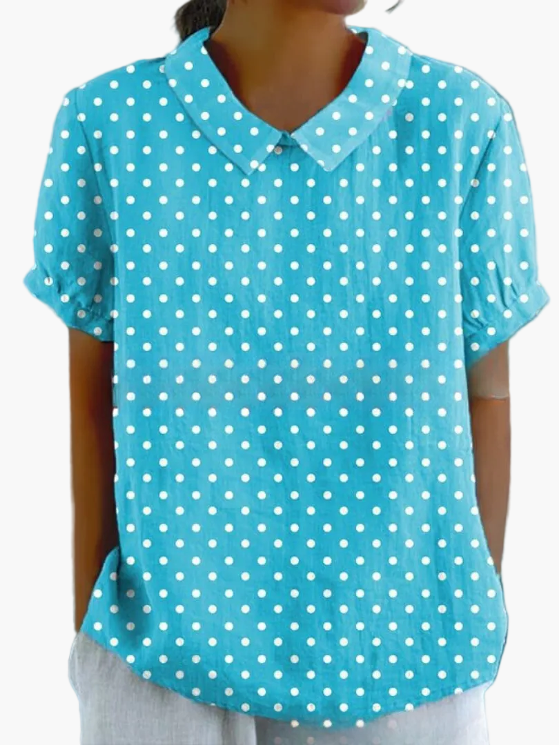 Damesblouse in vintage stijl met bloemenpatroon – casual en stijlvolle mode