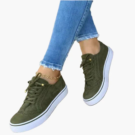 Baskets Femme Orthopédiques à Lacets Style Décontracté Confort Quotidien