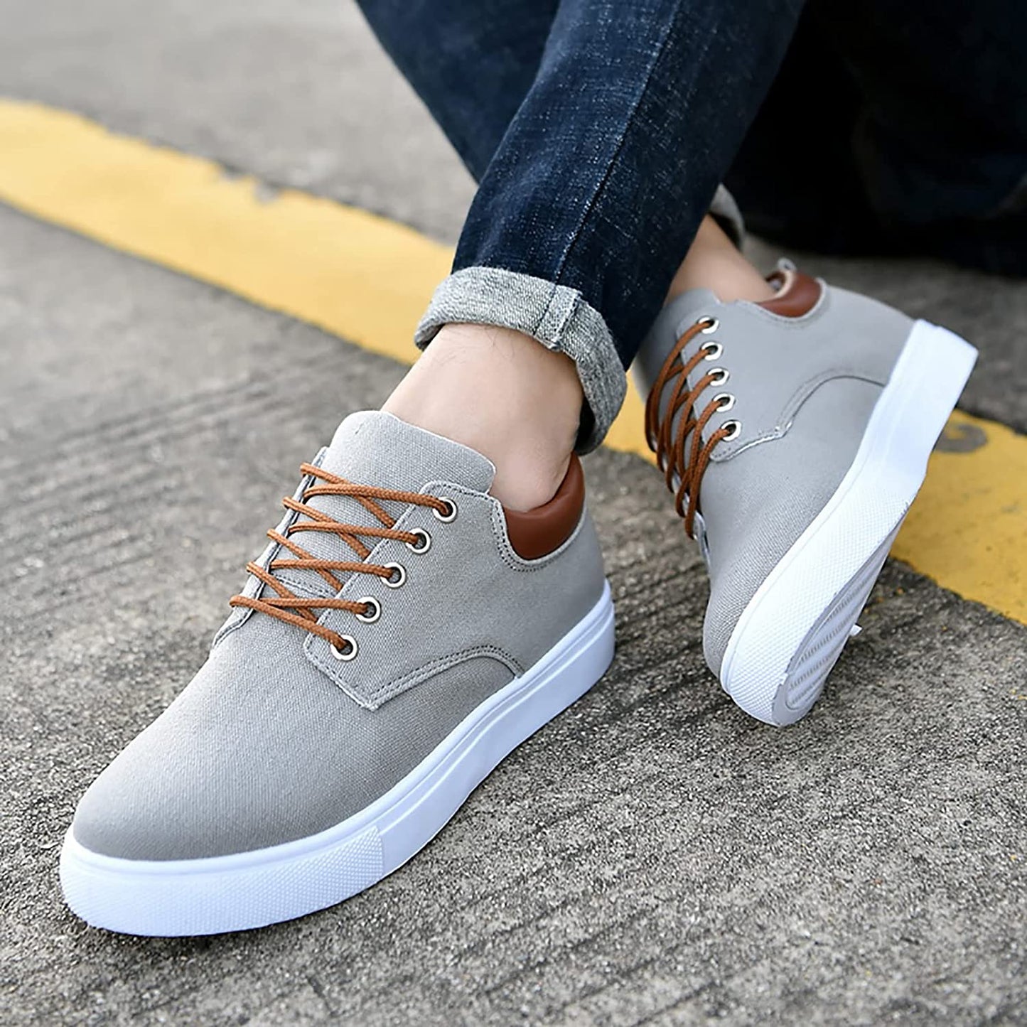 Sneakers décontractées homme style urbain polyvalent pour toutes occasions