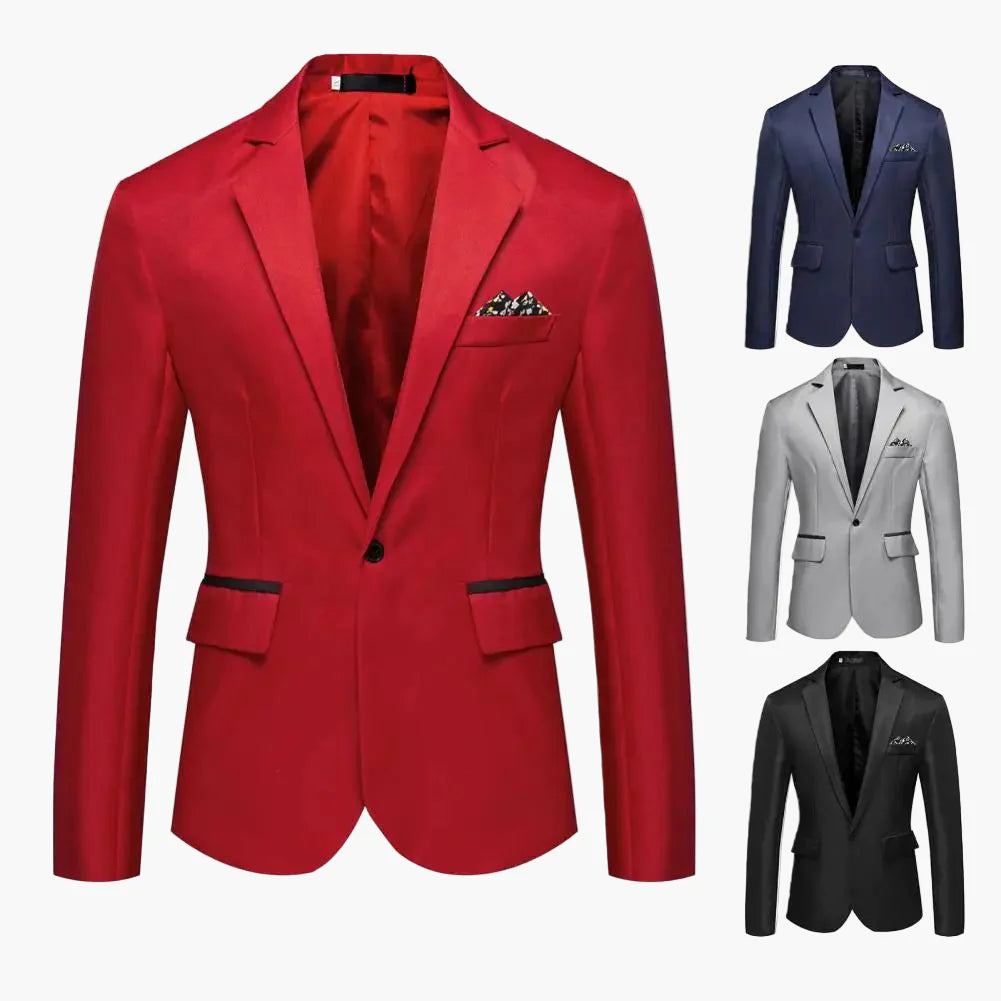 Veste de costume homme élégante coupe slim pour occasions formelles et soirées
