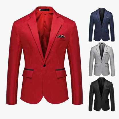 Veste de costume homme élégante coupe slim pour occasions formelles et soirées