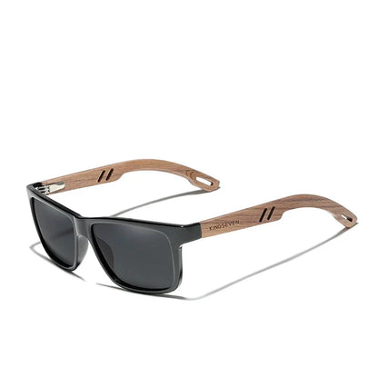 Shane – Lunettes de Soleil en Bois Polarisées Vintage pour Hommes UV400