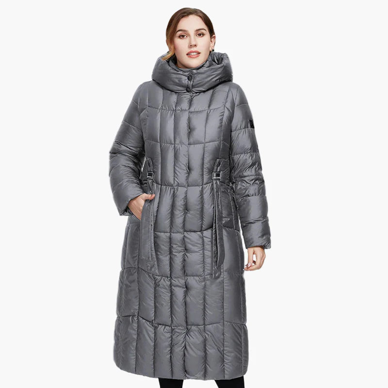 Manteau Doudoune Long Femme Grande Taille Élégant Hiver Urbain