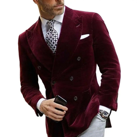 Veste de costume homme élégante style business double boutonnage - mode formelle et sophistiquée
