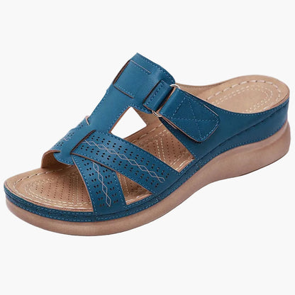 Bekväma slip-in sandaler med kilklack för dam – Chic stil för vardagsbruk