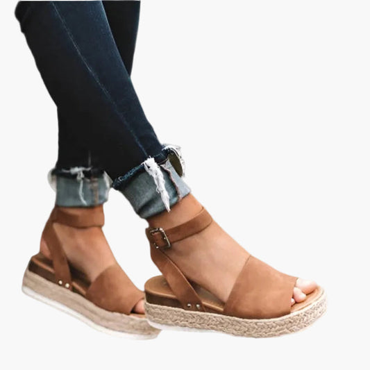 Sandali con zeppa e suola alta per donna – Stile espadrilla moderno e comodo