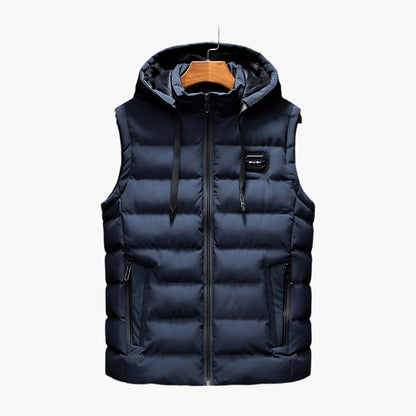 Gilet doudoune sans manches homme style urbain pour activités outdoor et quotidiennes