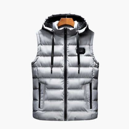 Gilet doudoune sans manches homme style urbain pour activités outdoor et quotidiennes