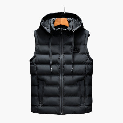 Gilet doudoune sans manches homme style urbain pour activités outdoor et quotidiennes