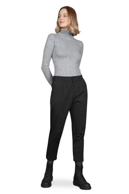 Audrey – Pantalon Femme Écourté et Évasé