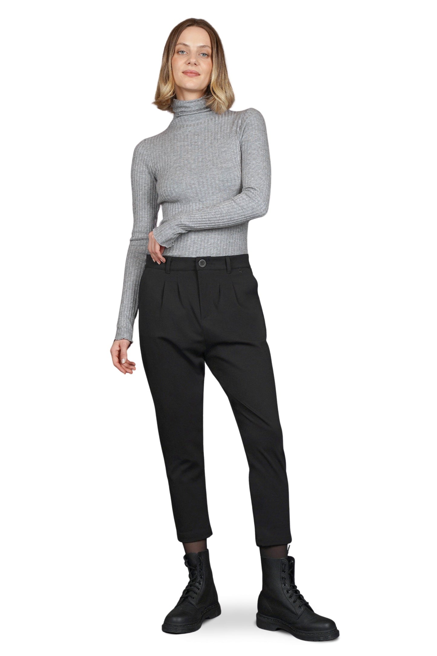 Audrey – Pantalon Femme Écourté et Évasé