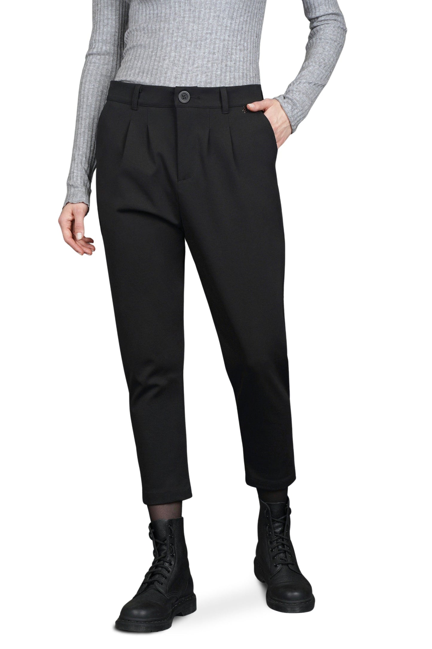 Audrey – Pantalon Femme Écourté et Évasé