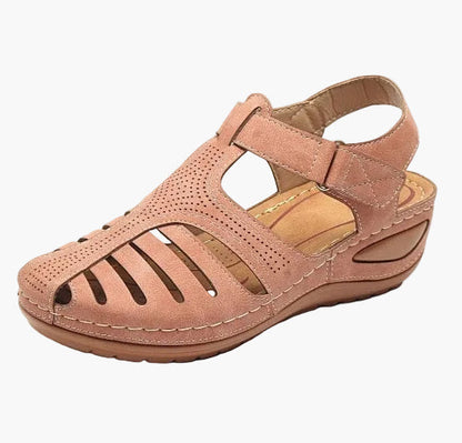 Bekväma slip-in sandaler med kilklack för dam – Chic stil för vardagsbruk
