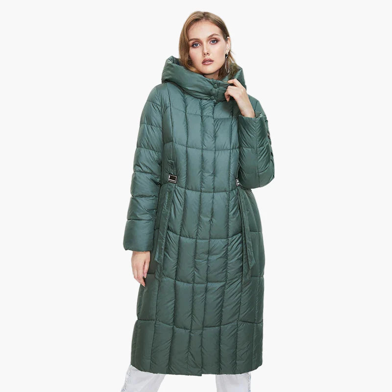 Manteau Doudoune Long Femme Grande Taille Élégant Hiver Urbain