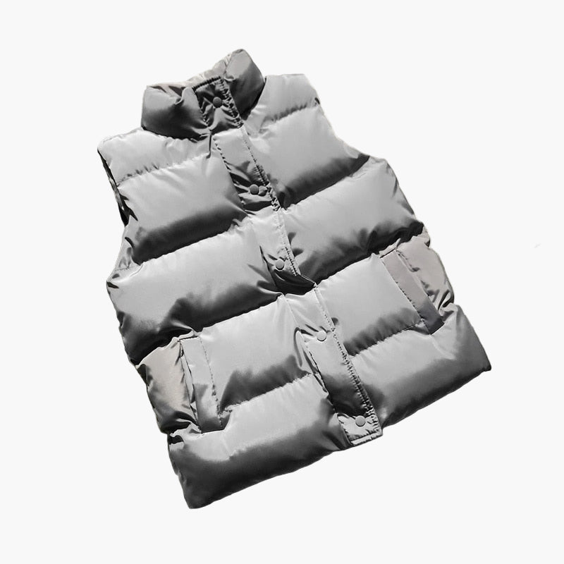 Bodywarmer matelassé femme style décontracté pour l'extérieur et la mi-saison