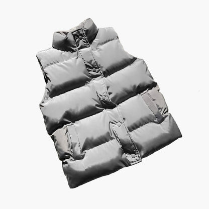 Bodywarmer matelassé femme style décontracté pour l'extérieur et la mi-saison