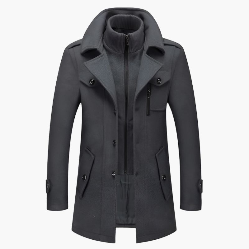 Manteau d’Hiver Élégant pour Homme – Style Moderne et Polyvalent pour Affaires et Loisirs