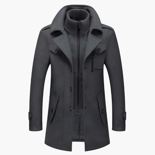 Manteau d’Hiver Élégant pour Homme – Style Moderne et Polyvalent pour Affaires et Loisirs