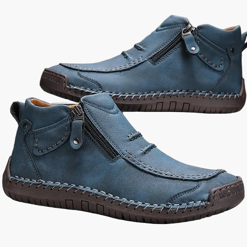 Chaussures homme montantes décontractées à fermeture éclair – Style urbain polyvalent