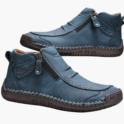 Chaussures homme montantes décontractées à fermeture éclair – Style urbain polyvalent