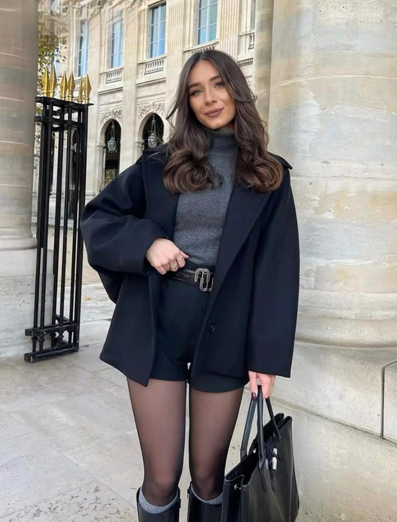 Manteau oversize femme style urbain chic – Idéal pour sorties élégantes et quotidiennes