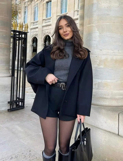 Manteau oversize femme style urbain chic – Idéal pour sorties élégantes et quotidiennes