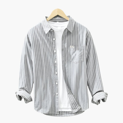Chemise à Rayures Homme Style Décontracté Élégant Été