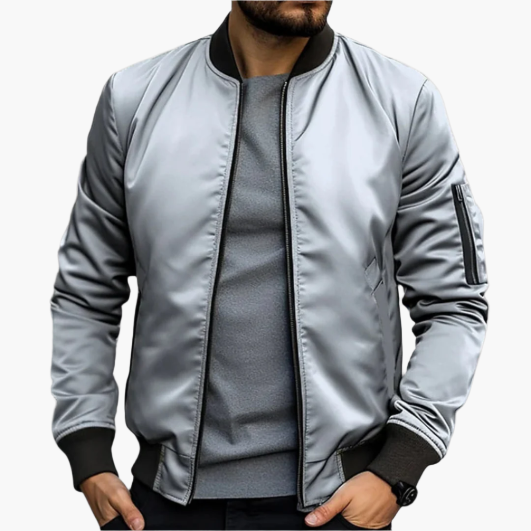 Blouson Bombardier Homme Style Urbain Décontracté pour Mi-Saison