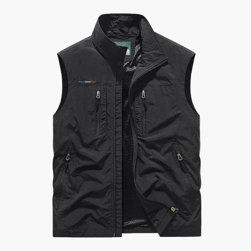 Gilet cargo sans manches style outdoor pour homme - polyvalent et léger