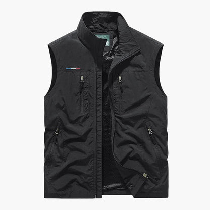 Gilet cargo sans manches style outdoor pour homme - polyvalent et léger