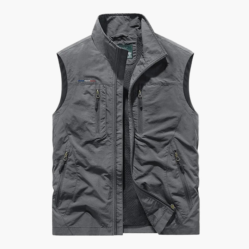 Gilet cargo sans manches style outdoor pour homme - polyvalent et léger