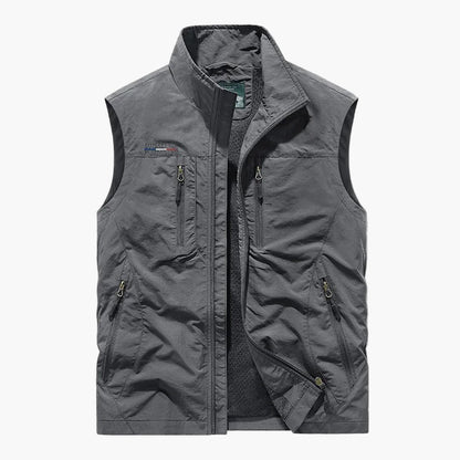 Gilet cargo sans manches style outdoor pour homme - polyvalent et léger
