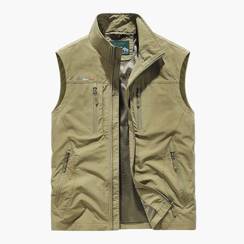 Gilet cargo sans manches style outdoor pour homme - polyvalent et léger