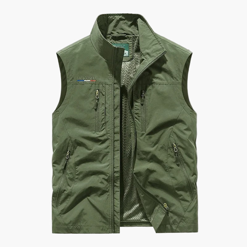 Gilet cargo sans manches style outdoor pour homme - polyvalent et léger