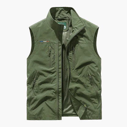 Gilet cargo sans manches style outdoor pour homme - polyvalent et léger