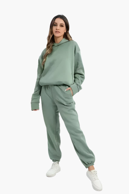 Ensemble Femme Décontracté Hoodie et Jogging pour Détente et Loisirs