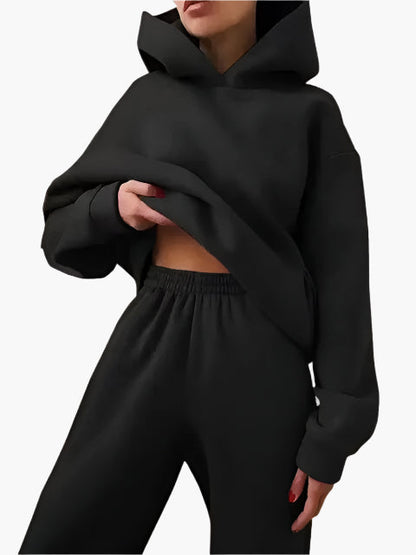 Ensemble Femme Décontracté Hoodie et Jogging pour Détente et Loisirs